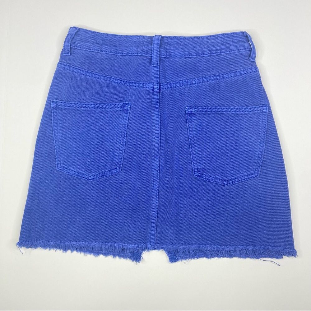 Gianni Bini Blue Denim Mini Skirt Size Small - Picture 3 of 6